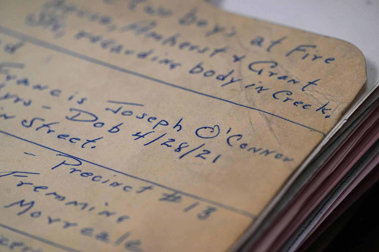 O'Connor murder evidence